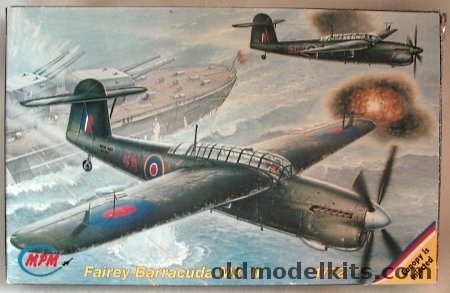 MPM 1/72 Fairey Barracuda Mk.II - No. 52 TBR Wing 829 Sq HMS Victorious April 1944 / 829 Sq HMS Victorious Used In Tirpitz Strike April 1944 / 812 Sq PM962 HMS Vengeance British Pacific Fleet 1945 / 812 Sq PM948 HMS Vengeance 1945, 72078 plastic model kit